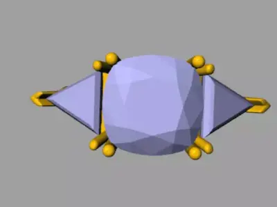 Fency diamond ring 3D print model