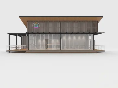 Cafe Modern 3 3D model