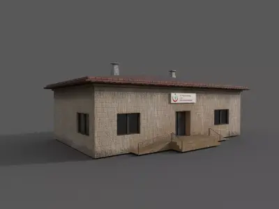 Health Dispenser Low-poly 3D model