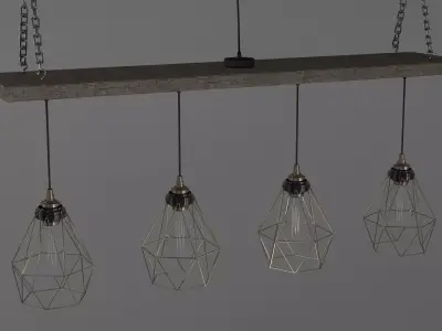 Roof Hanging Lights 3D model