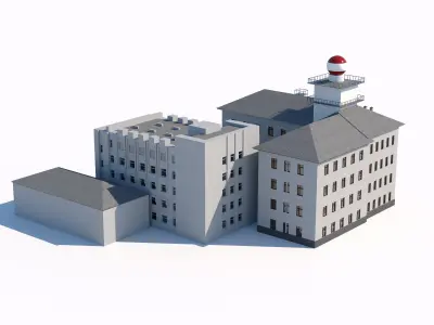 Military base command building 3D model