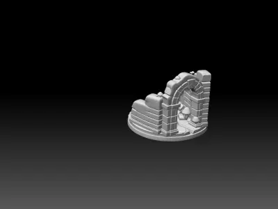 Fantasy Miniature Base -3D printing model 3D print model