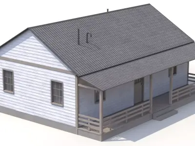 Farm House Low-poly 3D model order