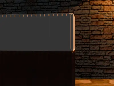 Happy New year  Low-poly 3D model