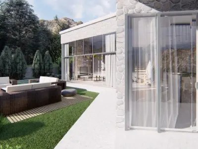Weekend -Villa -House Model -Exterior and interior Render 3D model