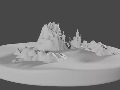 Medieval Castle 3D model 21