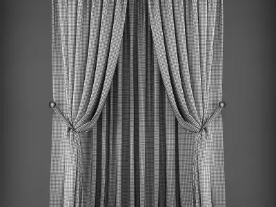 Curtain 3D model 321 Low-poly 3D model