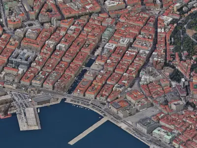 Trieste City Center 3D model
