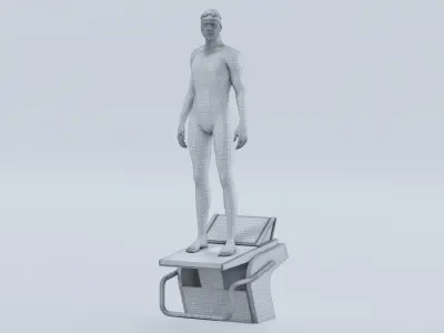  Male Swimmer Animated HQ 001 Standard License 