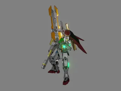 Attacker Gundam 23 A 3D model
