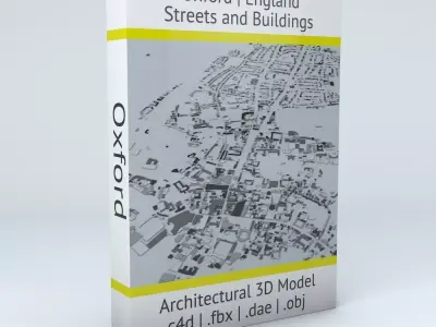 Oxford Streets and Buildings 3D model
