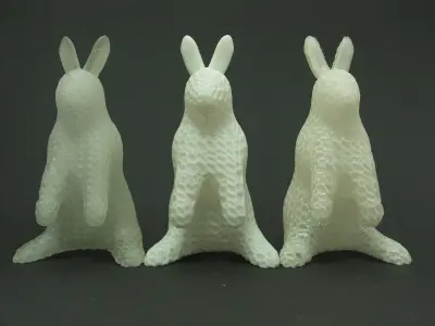 Voronoi bunny  3D print model