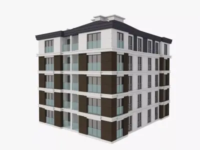 Residential Apartment Building 7 3D model
