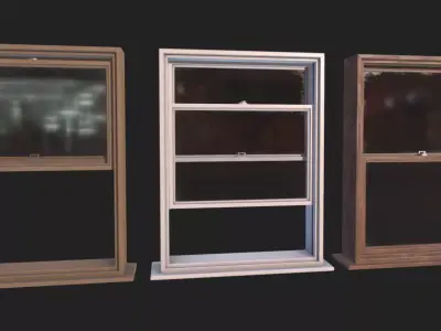 Window Low-poly 3D model