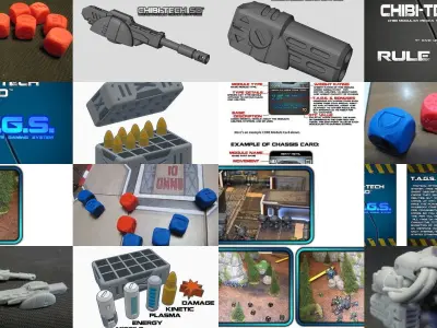 CHIBI TECH SD GAME NIGHT XL BUNDLE 3D Model Pack