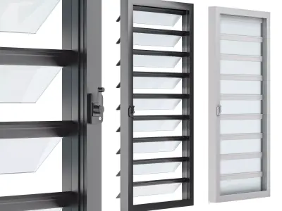 Jalousie window 3D model