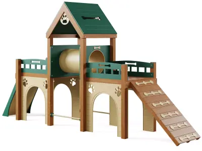 Dog training ground equipment 2 by TerraBound Solutions 3D model