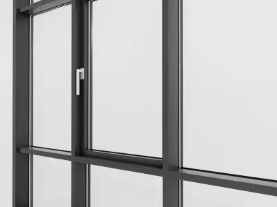 Panoramic glazing Stained glass 65 Low-poly 3D model