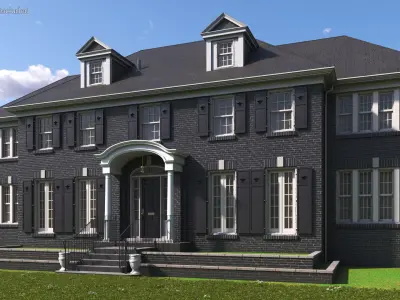  Colonial Style House with Garage 