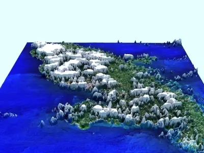 Martinique Island 3D model