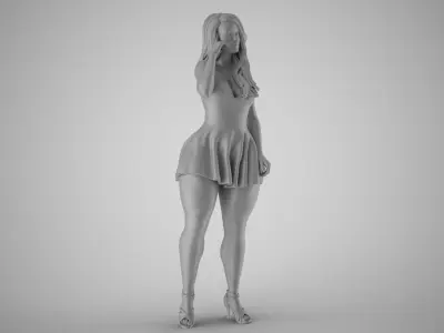 Summer City Woman 3 3D print model