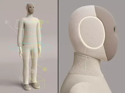 NEO Robot - Low and High Poly 3D model Low-poly 3D model