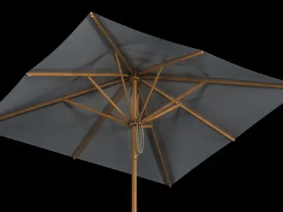 Bambrella levante outdoor parasol 3D model
