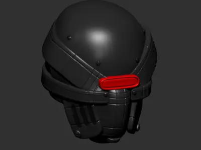 helmet high poly sculpt 3d printable ver 7 3D model 3D model