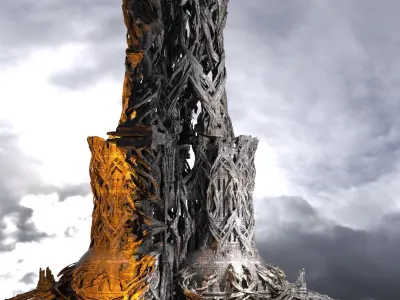 Avalon Great Hive Structure cathedral Kit bash 3 3D model