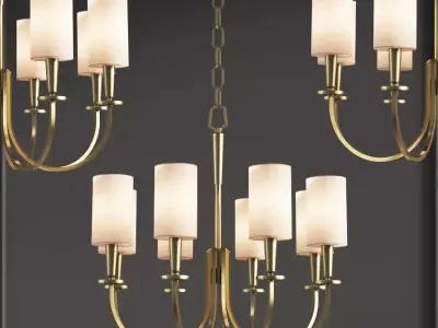 Mason 27 inch Chandelier by Hudson Valley 3D model
