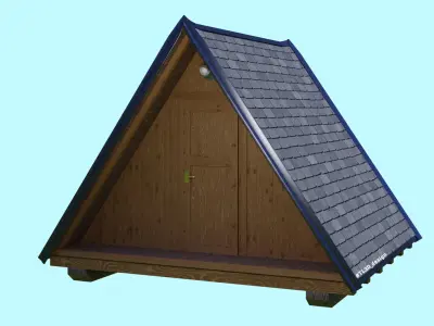  Glamping cabin - Glamping house 3D model