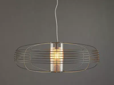 Galaxy pendant light - metal cage 3D model