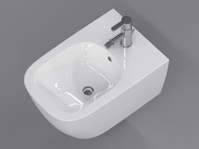Hanging Bidet 3D model