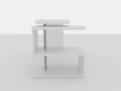A33 Modern Office Desk Free 3D model