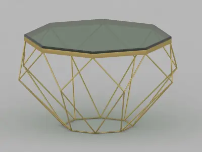 Table oken 3D model 3D model buy