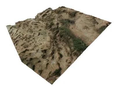 High detailed relief map of Arizona 3D model