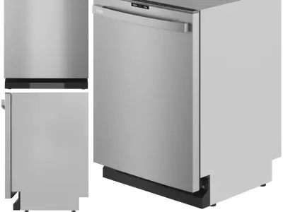 GE Appliance Collection 01 Low-poly 3D model