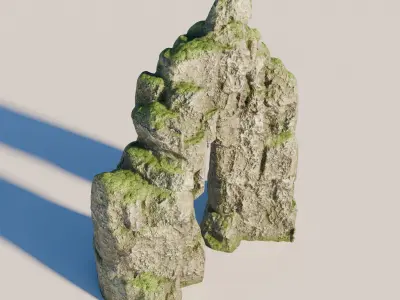 Rock 5 Low-poly 3D model