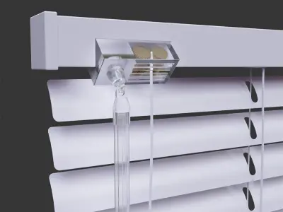 Window PVC Blinds Low-poly 3D model