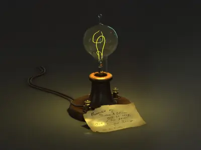Edison Lamp 3D model