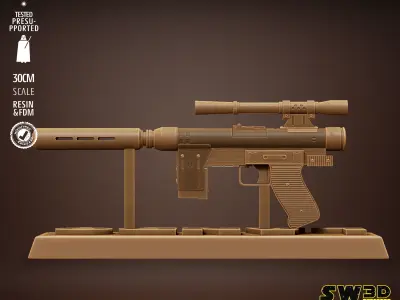 STAR WARS Lando Blaster Tested for 3D printing 3D print model