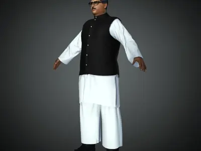 Bongobondhu Sheikh Mujibur Rahman 3d model 3D model