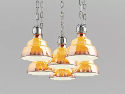 Glas Pendant Lamp 3D model