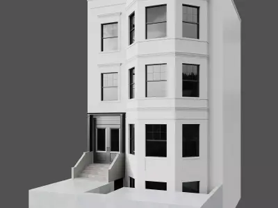 Neoclassic Town House No42 A 3D model