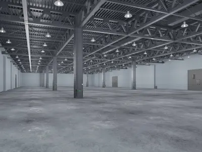 Warehouse 12 interior model 3D model