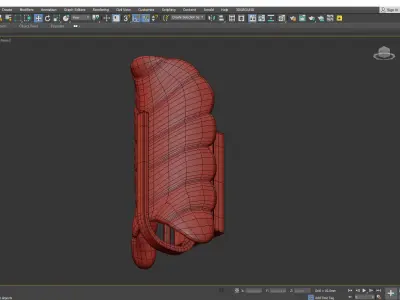  1  of the 5 Pair Orrefors sconce Low-poly 3D model