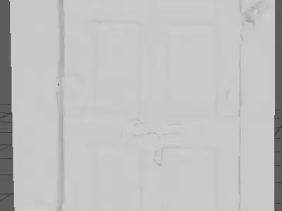 The structure of Wooden doors of Indian society 3D model