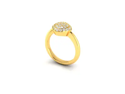 Women Ring  Render 3dm STL OBJ FBX Details 3D print model 321