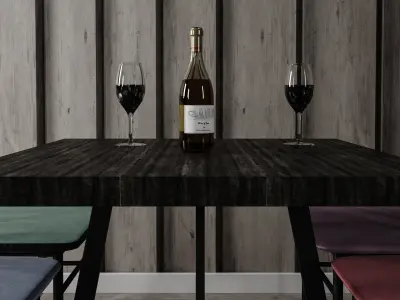 Dining Table - Home Furniture 04 3D model