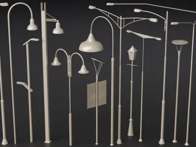 100 Street Kitbash 3D model